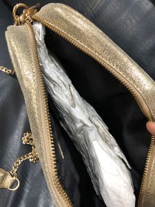 Metallic Gold Crossbody Bag