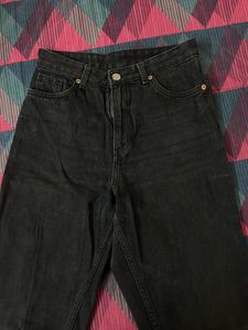 Charcoal Black Monki Mom Jean