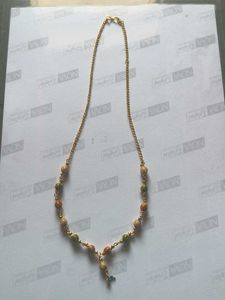 Elegant Gold-tone Beaded Necklace