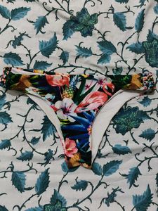 Floral Print Bikini Bottom