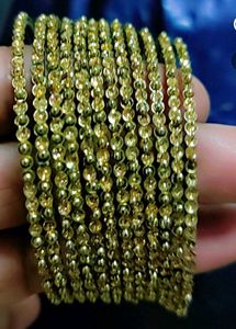 Gold Beaded Bracelets (Set of 12)