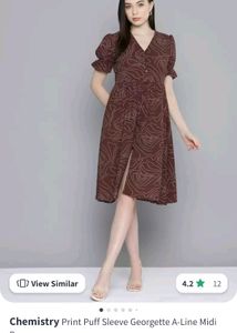 Chemistry Puffed Sleeve Dress
