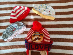 Cute Knitted Baby Caps for winter