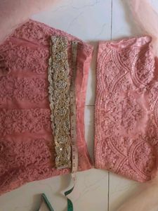 Elegant Peach Lehenga Choli Set