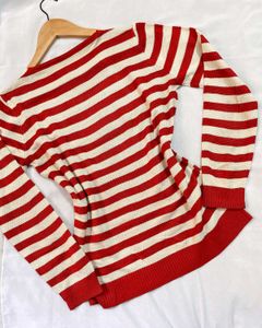 Pinterest Crochet Red Pullover A