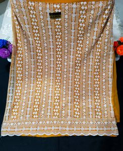 Georgette Chikankari Semi Stitched Suit