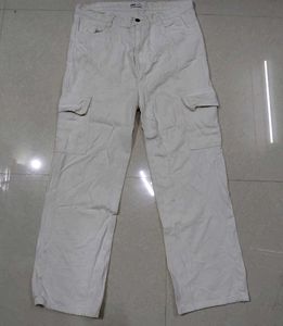 zara dupe  White Cargo Pants