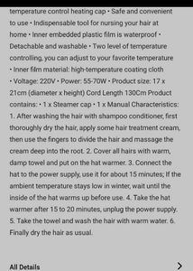 New Vastate Thermal Head Spa Cap