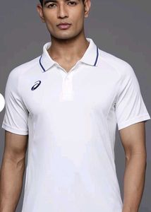 Asics White Polo Shirt