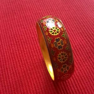 Desi Enamel Floral Bangle