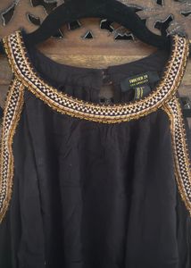 Forever 21 New Bohemian Beaded Top With Tag