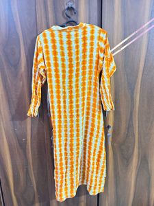 Orange/white Tie-Dye Shrug NOT KURTA