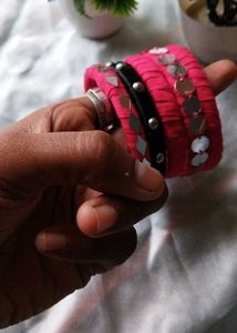 Pink Bangle Set