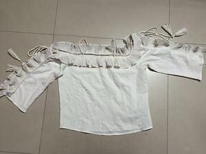 White Off-Shoulder Top