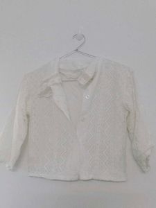 Cute White Lace Cardigan