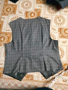 Gray Checkered Blazer