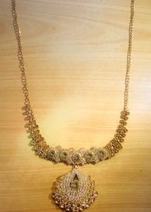 Sparkling Gold Statement Necklace