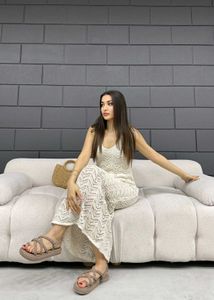 Crochet A-Line Bohemian Maxi Dress