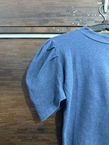 Blue Crop Top