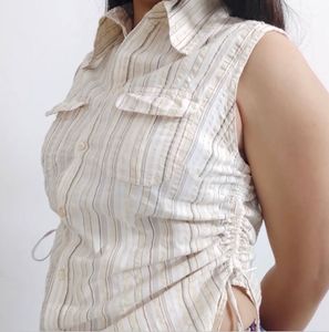 Drawstring Shirt Top