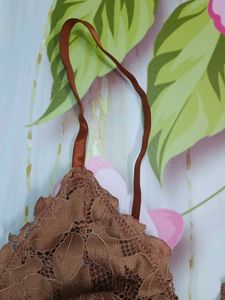 (1200)Brown Lace Bralette