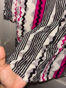 Striped 3/4 Sleeve Top