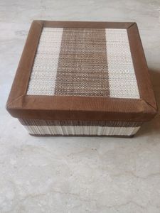 Designer Handmade Jute And Cloth Box