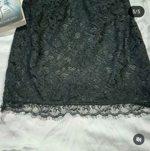 Backless Black Georgette Dress