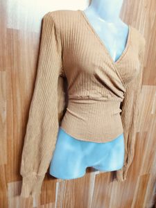 Wrap Long Sleeve Top
