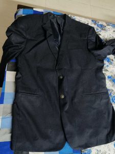 Peter England Men Blue Slimfit Formal Blazer