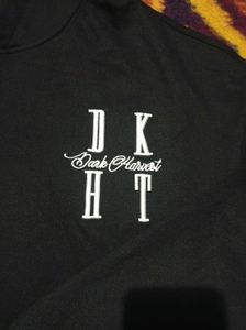 international Black Graphic Hoodie