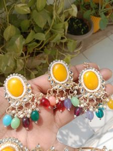 Multi Colour Kundan Choker Set