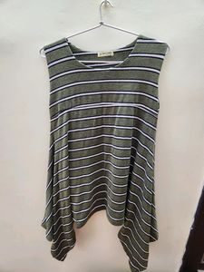 Military Flared Long Top