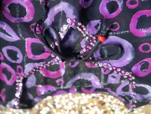 Retro Print Bell Sleeve Top