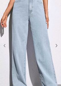 Light Blue Wide Leg Jeans For Women