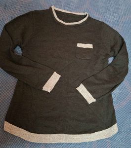 Stylish Black Knit Sweater