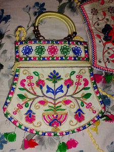 Embroidered Handbags (Set of 2)