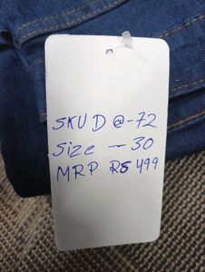 Wide Leg Denim Jeans For Girls 30 Waist