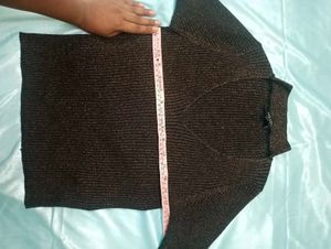 Golden Shimmer High Neck Top