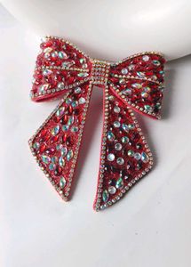 Rhinestone Hair Bow
