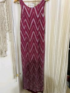 Sparkly Maroon Party Dress