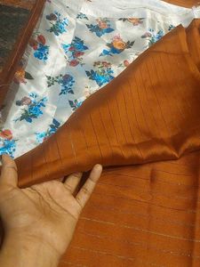 Brown Saree