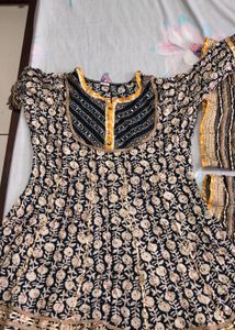 COTTON PEPLUM GARARA SET