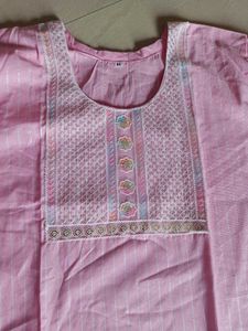 New Embroidery Cotton kurti