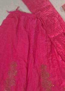 Pink Embroidered Kurta Set