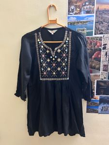 Anouk Embroidered Mirror Work Short Kurti