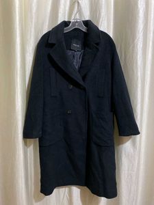 Classic Dark Blue  Wool Coat