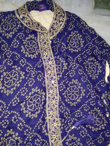 Blue Straight Kurti