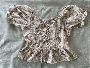 Floral Ruffled Top