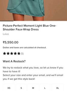 Lulus Stylish One Shoulder Wrap Dress